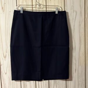 JCrew cotton navy pencil skirt size 10